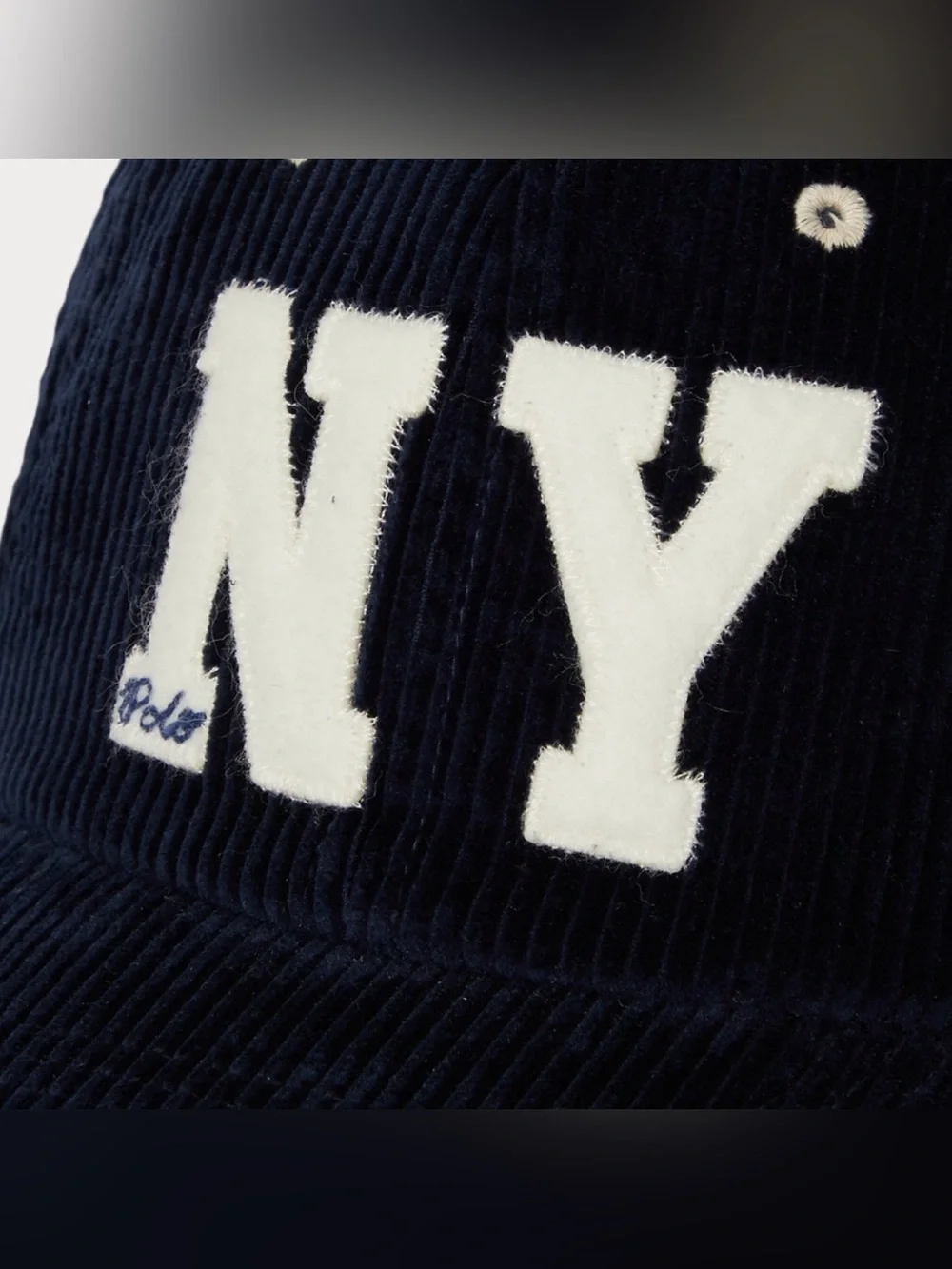 BRAND NEW ⭐️ Polo by Ralph Lauren NY Patch Corduroy Baseball Cap
